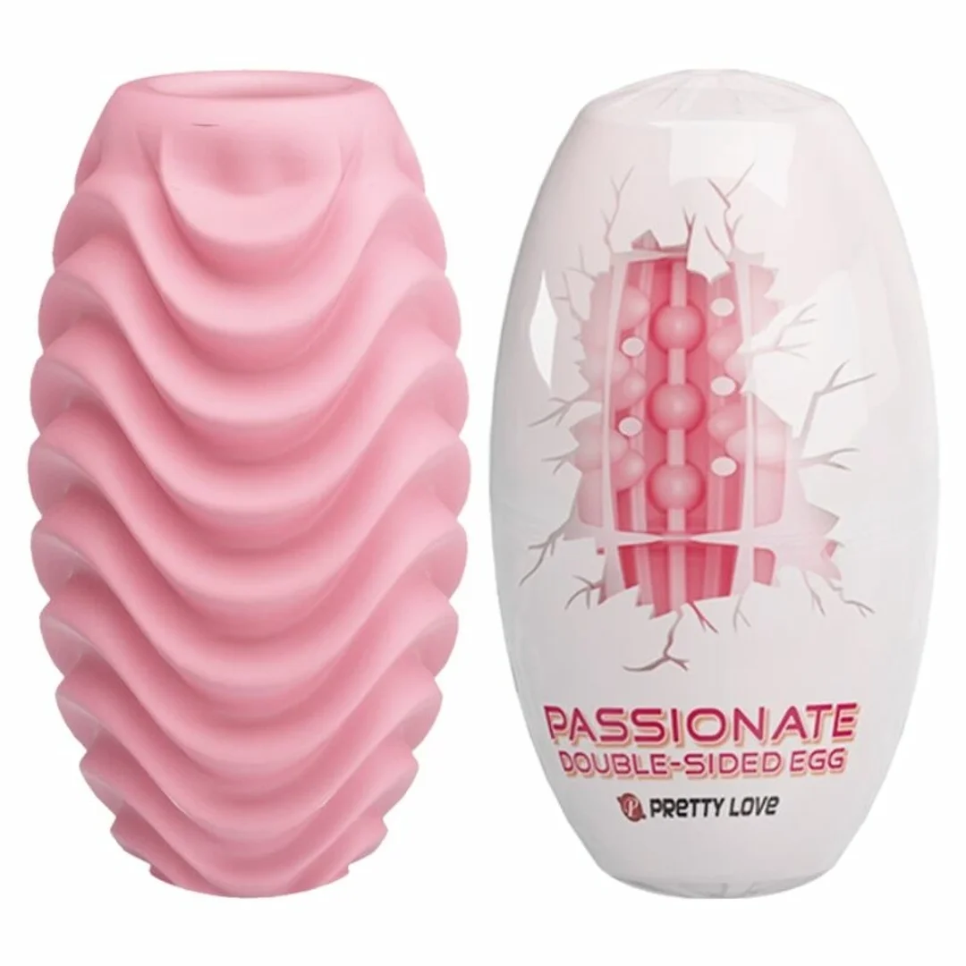 Pretty Love Egg Pink - Dwustronny model intymny z elastycznego TPR