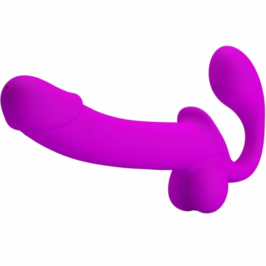 Pretty Love Kelpie fioletowy - podwojny system intymny bez uprzęży