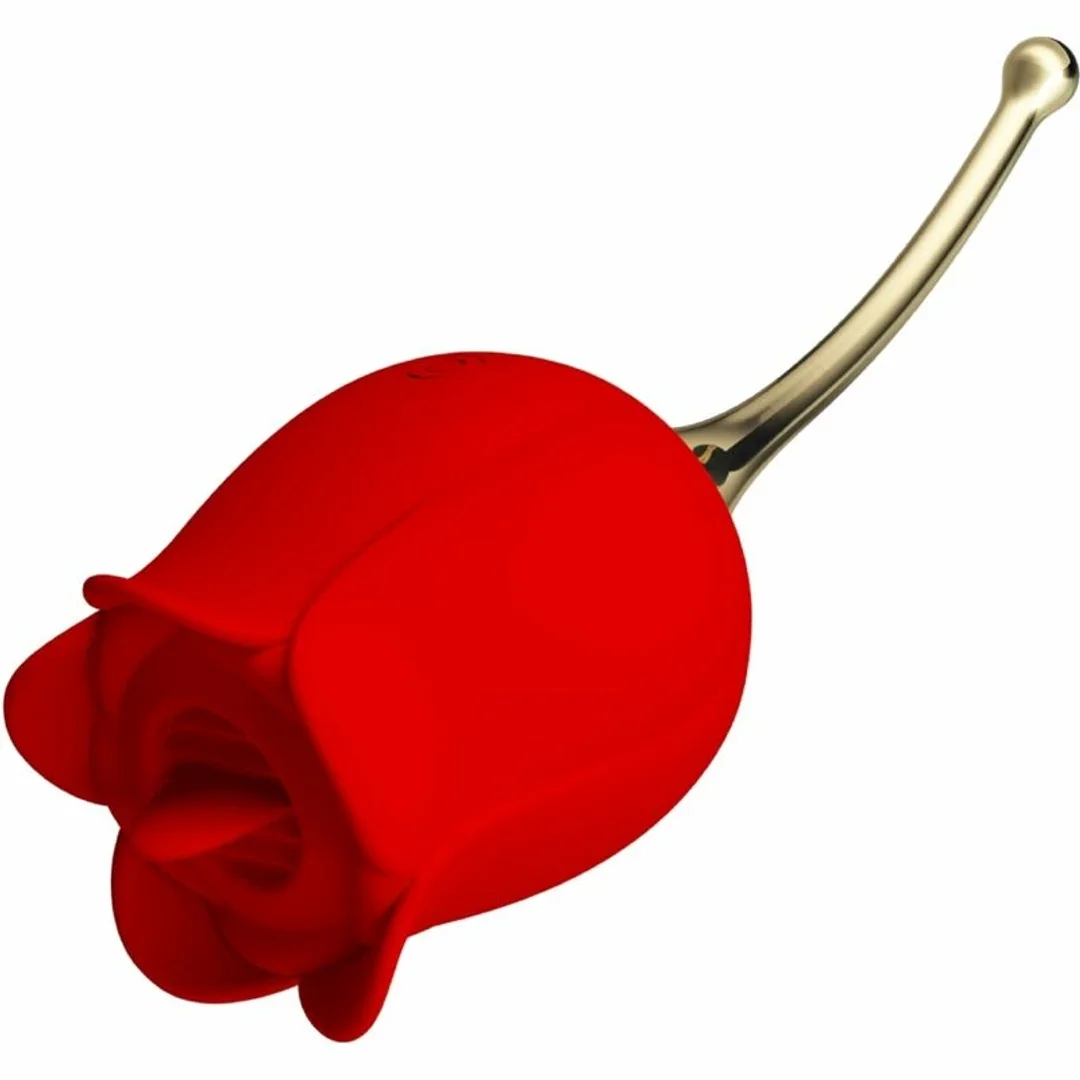 Pretty Love Rose Lover Stymulator w kształcie roży, 12 trybow, czerwony