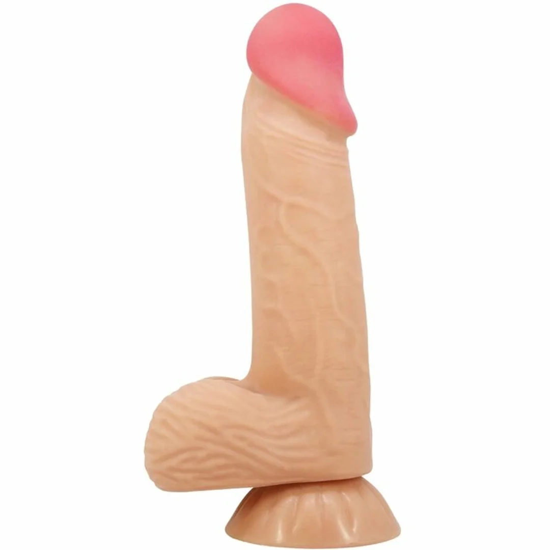 Pretty Love Sliding Skin model z przyssawką 20,6 cm beżowy TPR