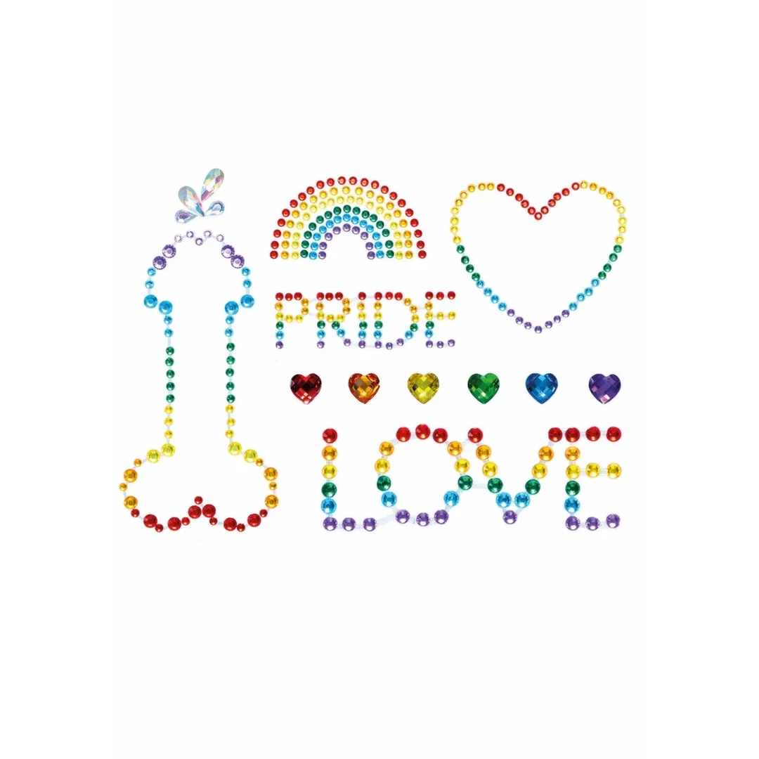 Pride Adhesive Body Jewels Stickers kolorowe kryształki samoprzylepne