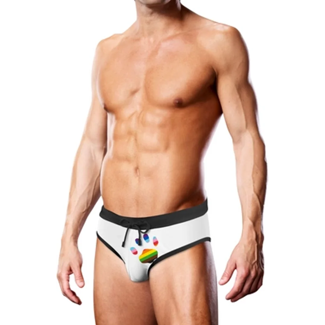 Prowler Figi Kąpielowe Paw XL Progress Pride Kolorowe