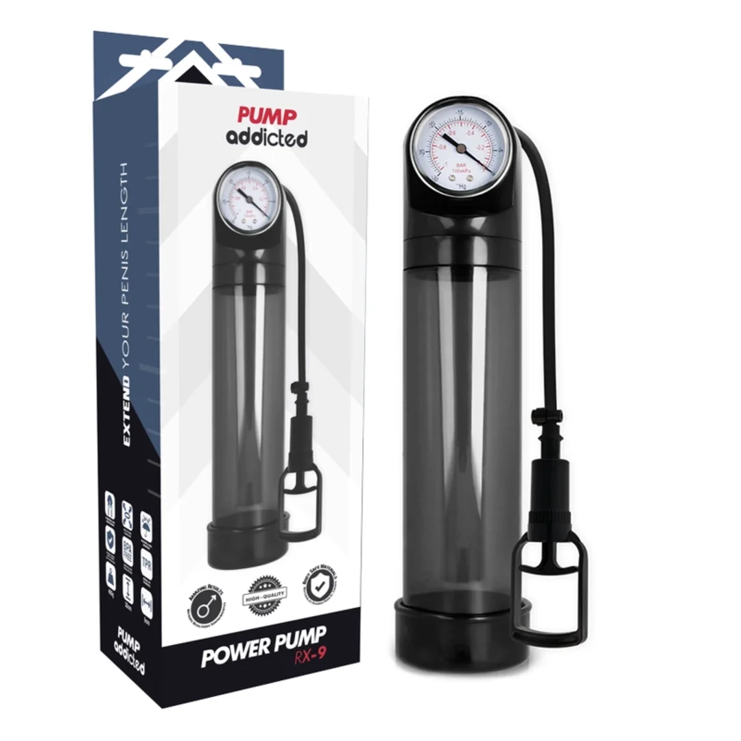Pump Addicted RX9 Black - System prożniowy z kalibracją, 20 cm