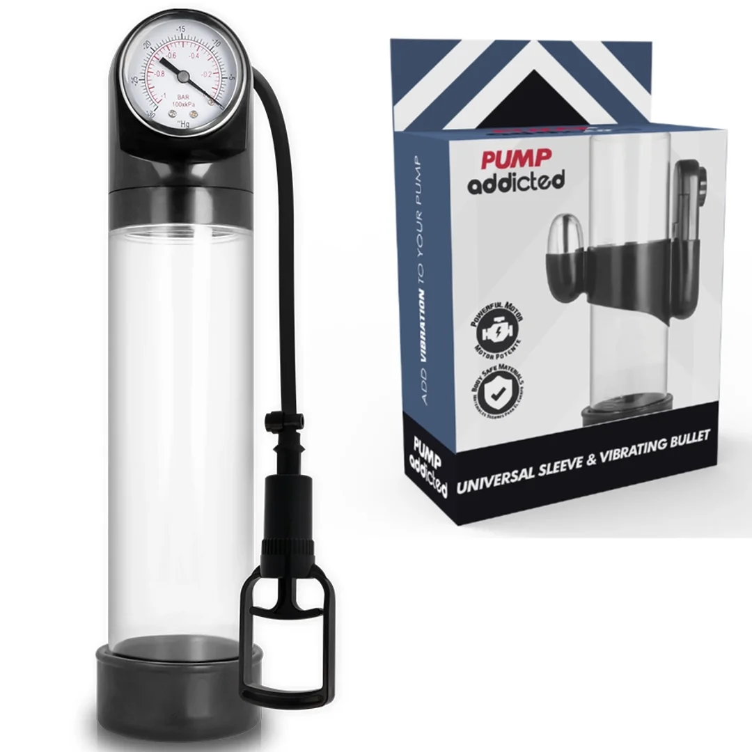 Pump Addicted RX9 przezroczysta maszyna intymna z wibracją 30cm