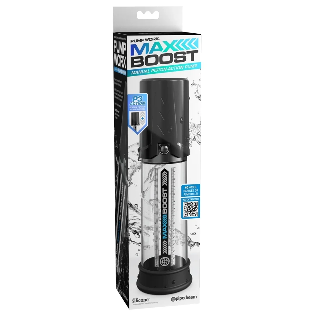 Pump Worx Max Boost Black - przezroczysta pompa prożniowa 28,6 cm