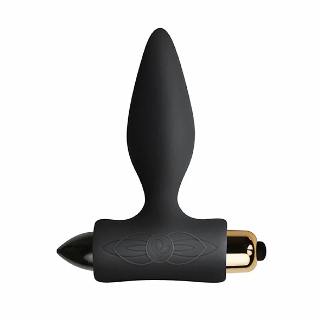 Rocks-Off Petite Sensations Plug Black - silikonowy model wibrujący, czarny