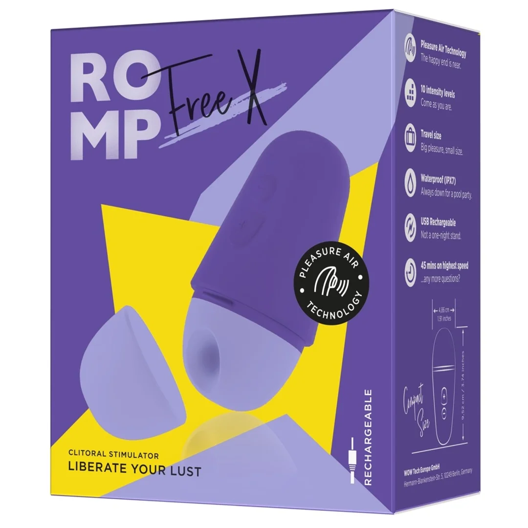 ROMP Free X - Kompaktowy model z falami powietrza, wodoodporny, ładowalny