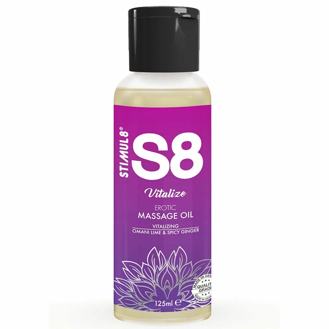 S8 Vitalize Olejek do Masażu Limonkowy 125ml - Jojoba, Migdał, Sezam