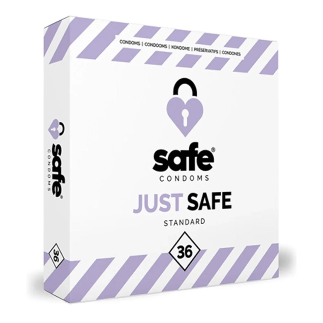 Safe Just Safe 36 szt. prezerwatywy klasyczne, anatomiczny kształt