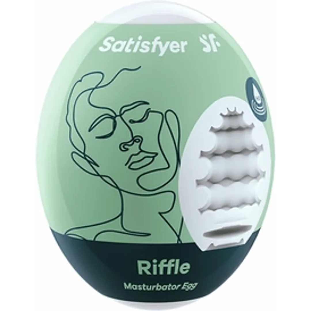 Satisfyer Eggcited Riffle - elastyczna maszyna intymna Hydro-Active TPE