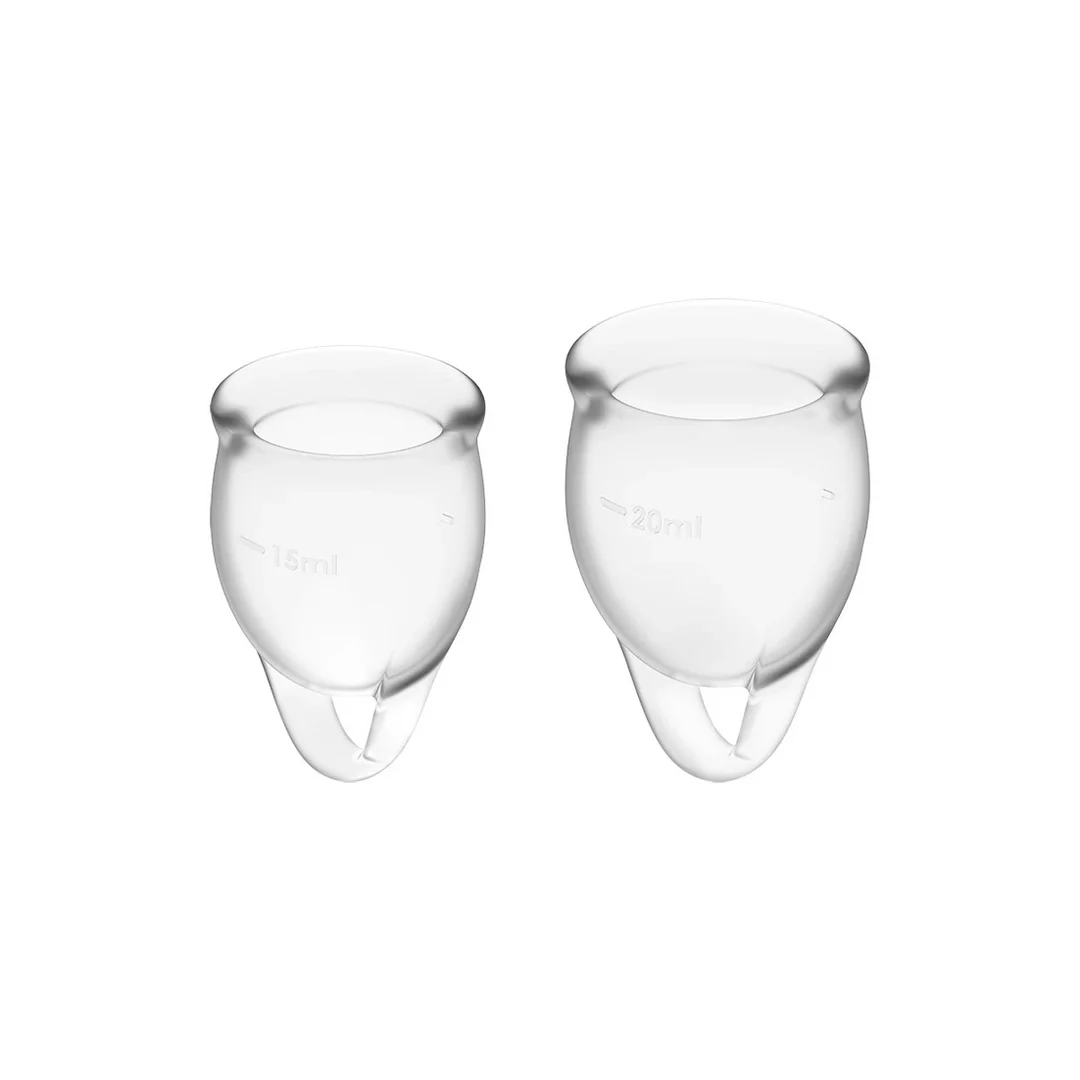 Satisfyer Feel Confident kubeczki menstruacyjne 15 ml i 20 ml silikon