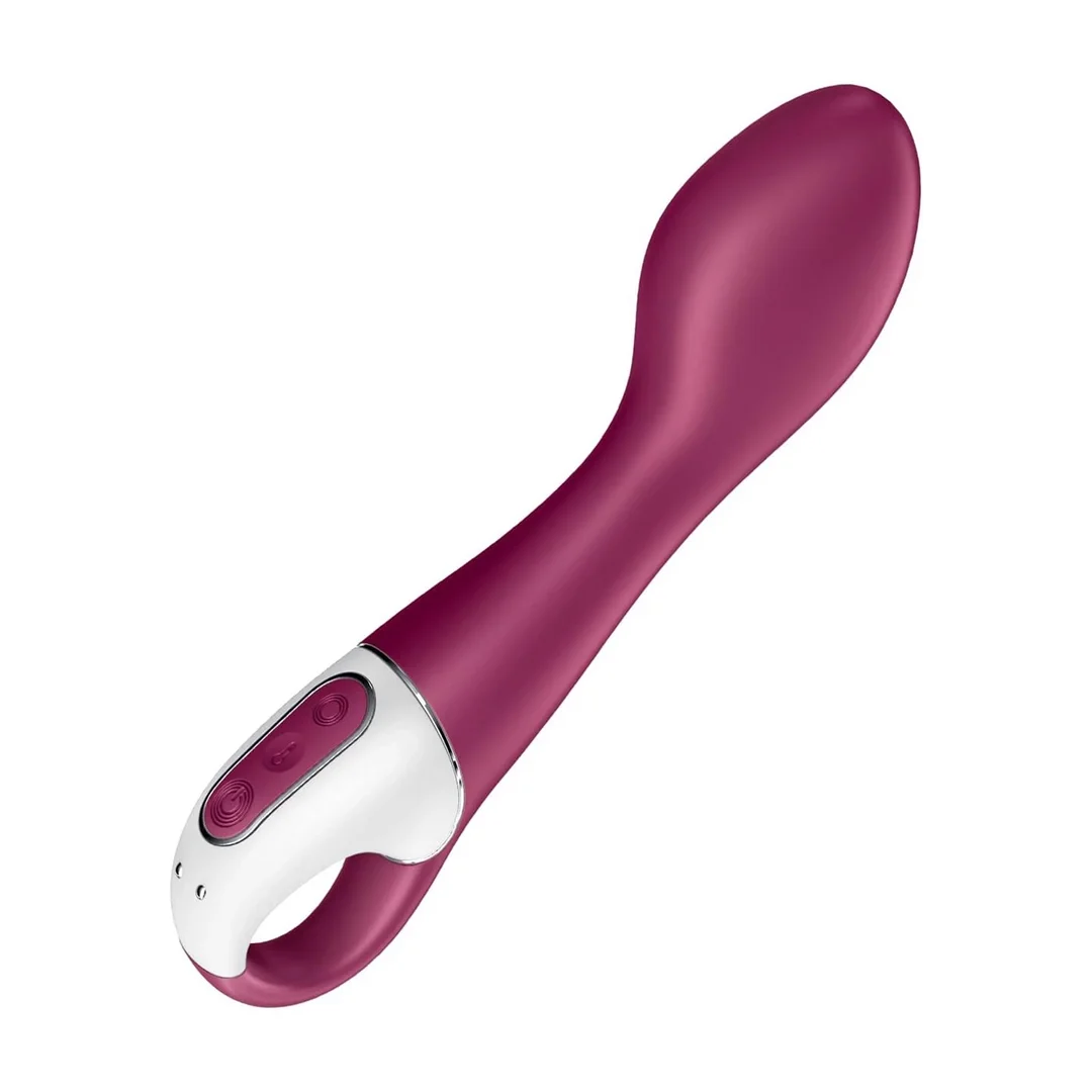 Satisfyer Hot Spot wibrator zakrzywiony z funkcją podgrzewania, rożowy