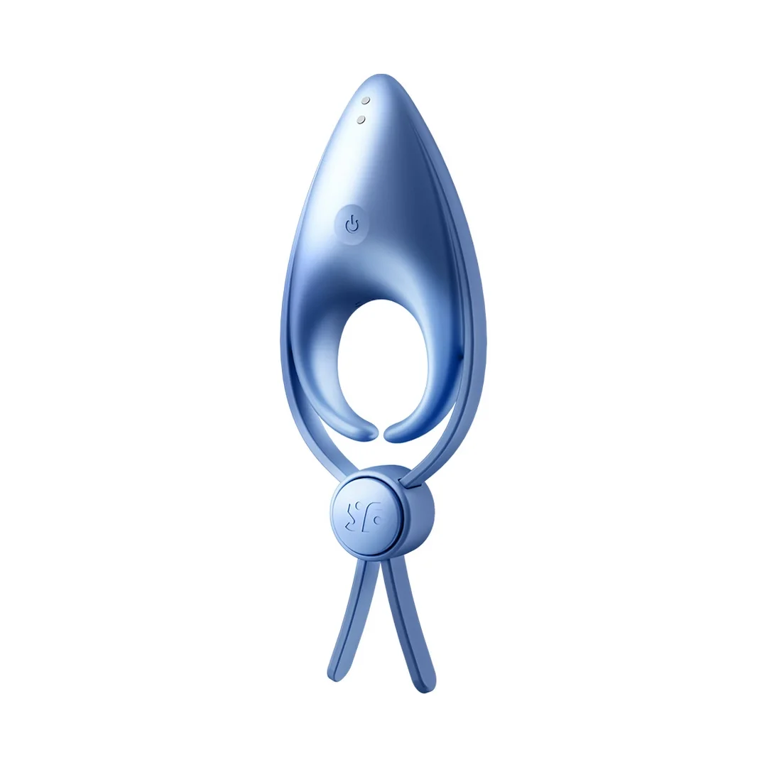 Satisfyer Sniper - Regulowany pierścień wibrujący, silikon, czarny