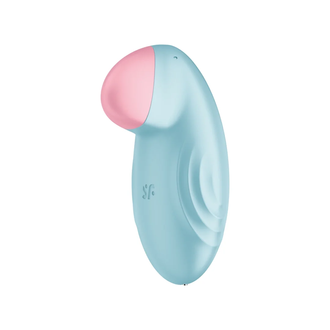 Satisfyer Tropical Tip Connect - stymulator z aplikacją, silikon, żołty