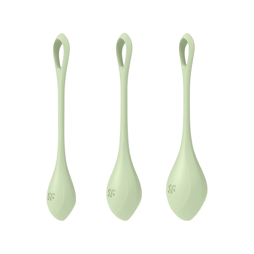 Satisfyer Yoni Power 2 - Kulki trenujące mięśnie dna miednicy, Zielone