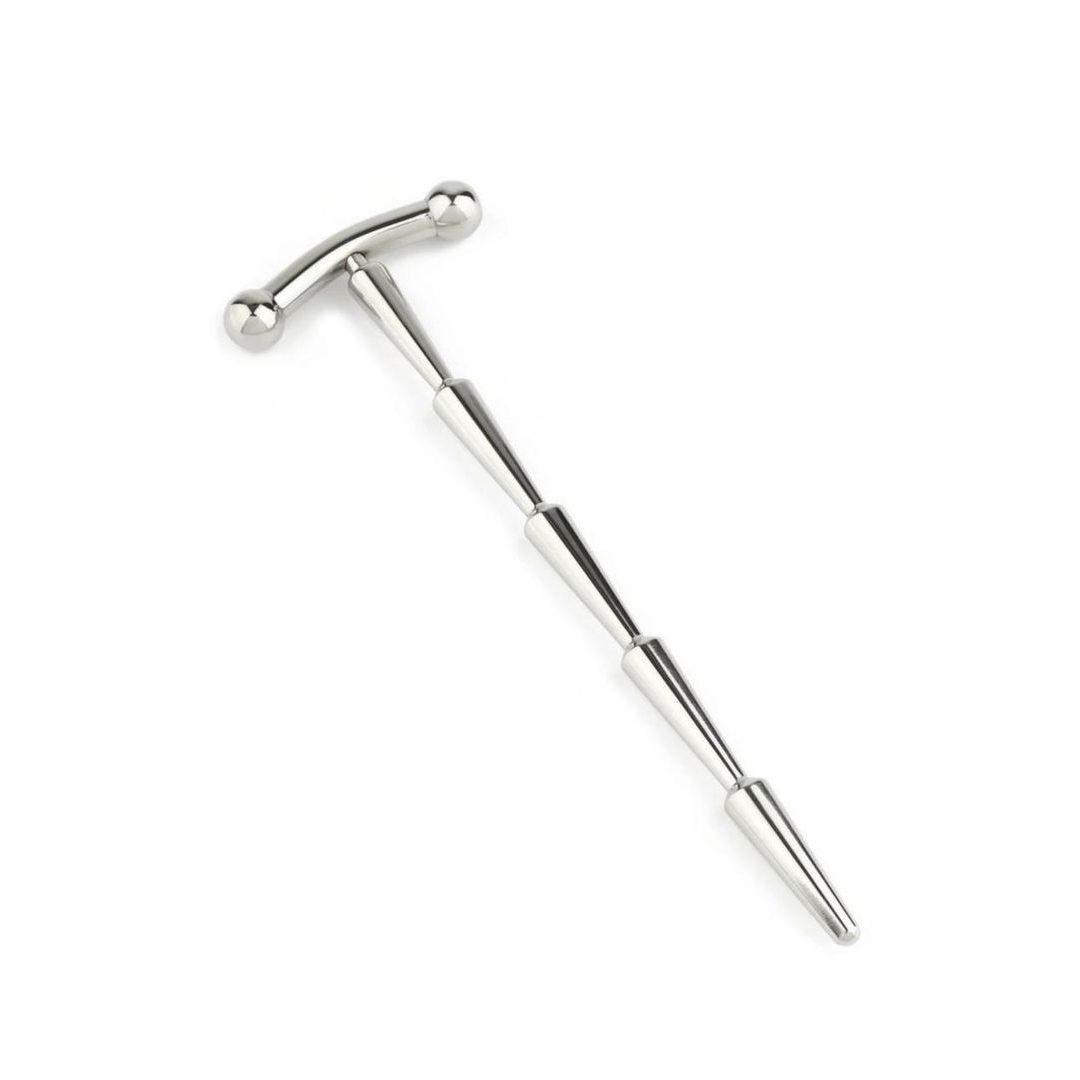 Mr. Steel Smooth Cum Rattle - stalowy korek intymny, gładki, srebrny