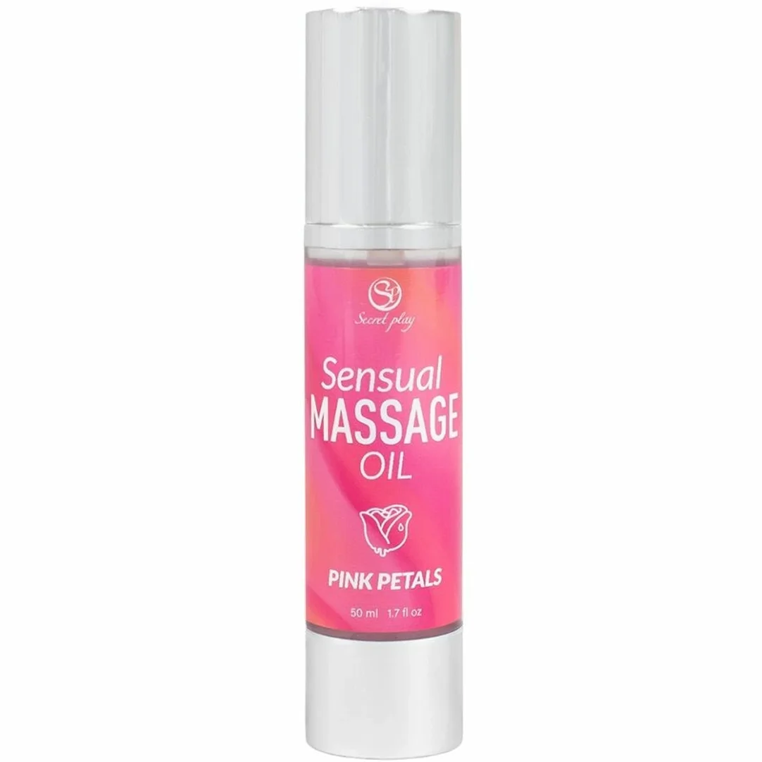 Secret Play Olejek do Masażu Płatki Roży 50ml - satynowa pielęgnacja