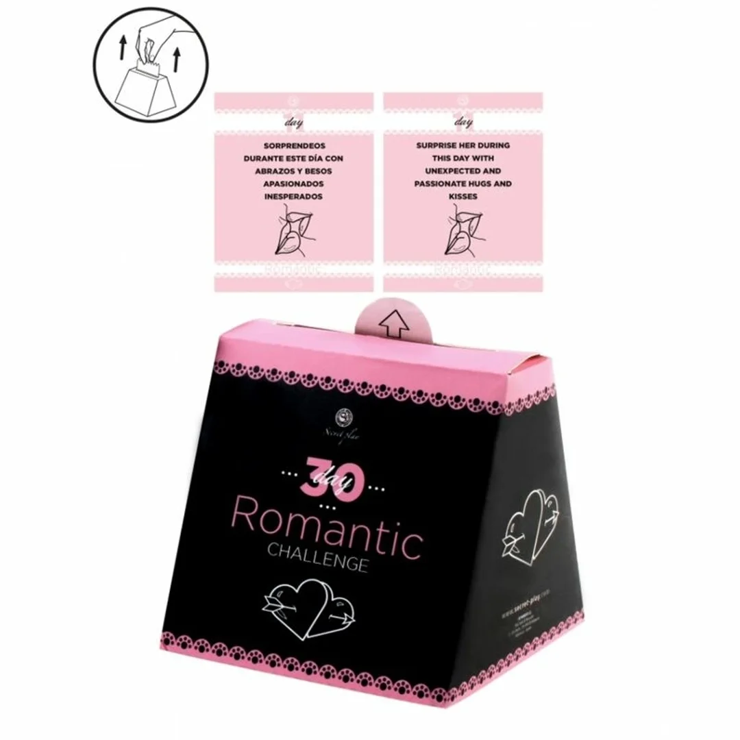 Secretplay Gra 30 Romantycznych Wyzwań Karty Dwujęzyczne 110x110mm