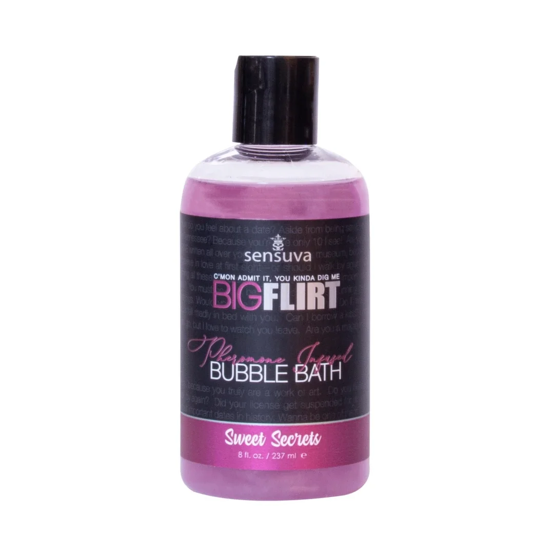 Sensuva Big Flirt Bubble Bath Sweet Secrets płyn do kąpieli z feromonami 237ml