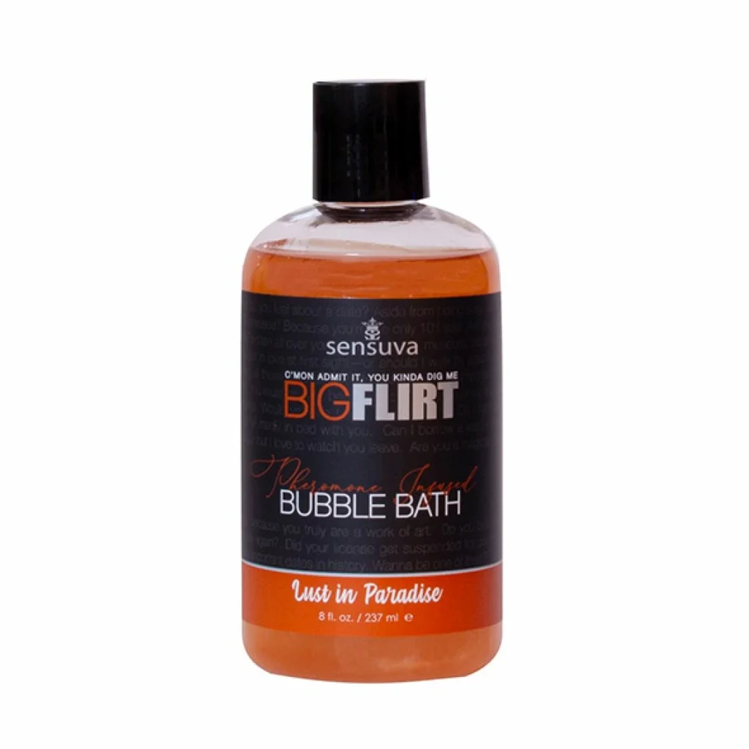Sensuva Big Flirt Pheromone Bubble Bath Lust in Paradise 237 ml - płyn z feromonami i olejkami
