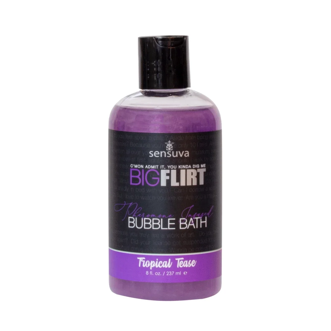 Sensuva Big Flirt Tropical Tease płyn do kąpieli z feromonami 237ml