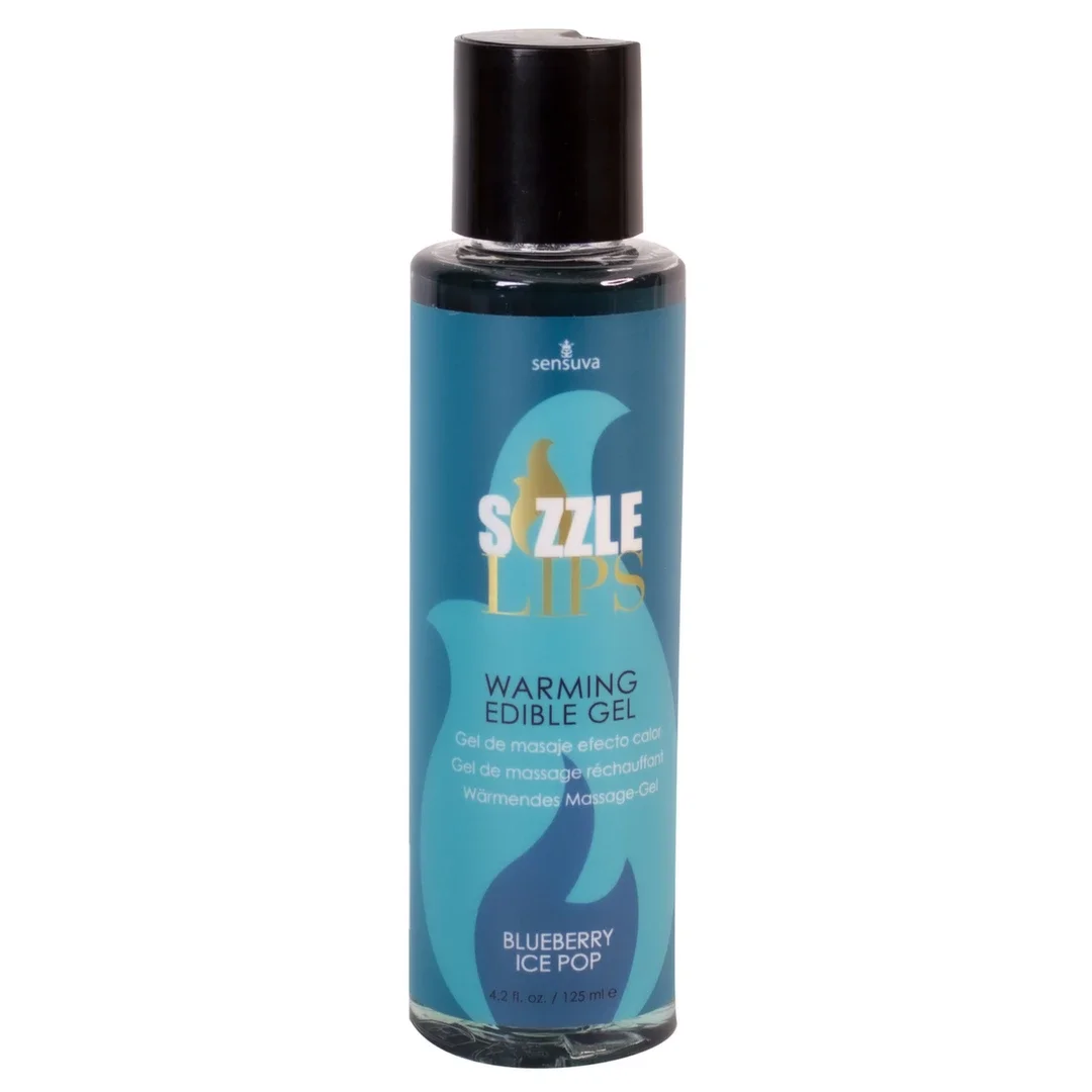 Sensuva Sizzle Lips Blueberry Ice Pop żel rozgrzewający 125 ml