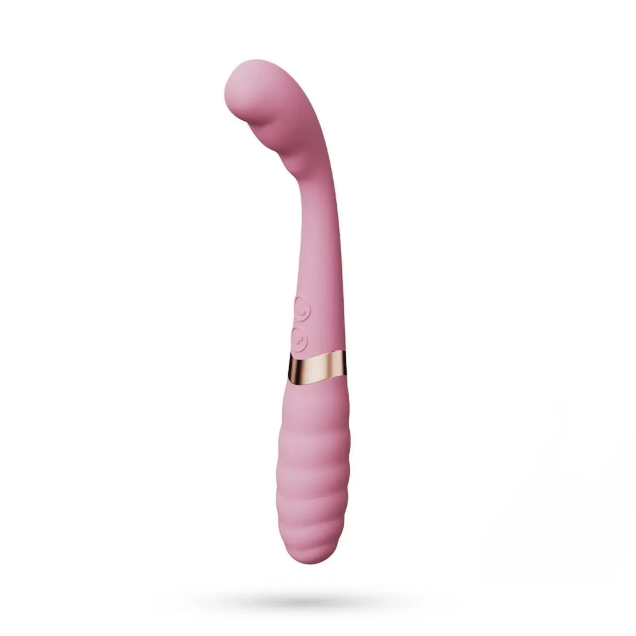 Crushious Pixie Rożowy - Elastyczny Podwojny Wibrator USB 20cm