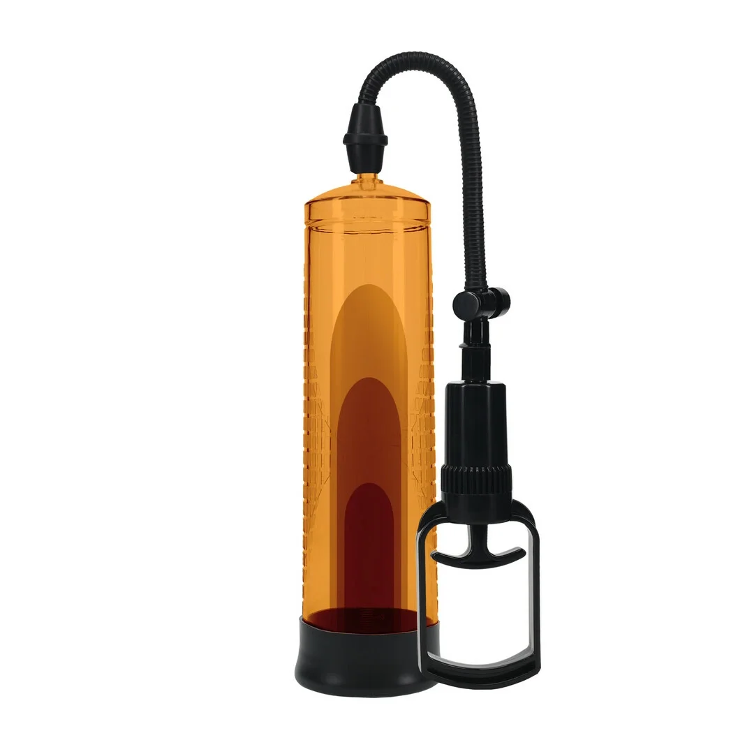 Shots Basic Pump 2 pomarańczowa - wodoodporna maszyna intymna