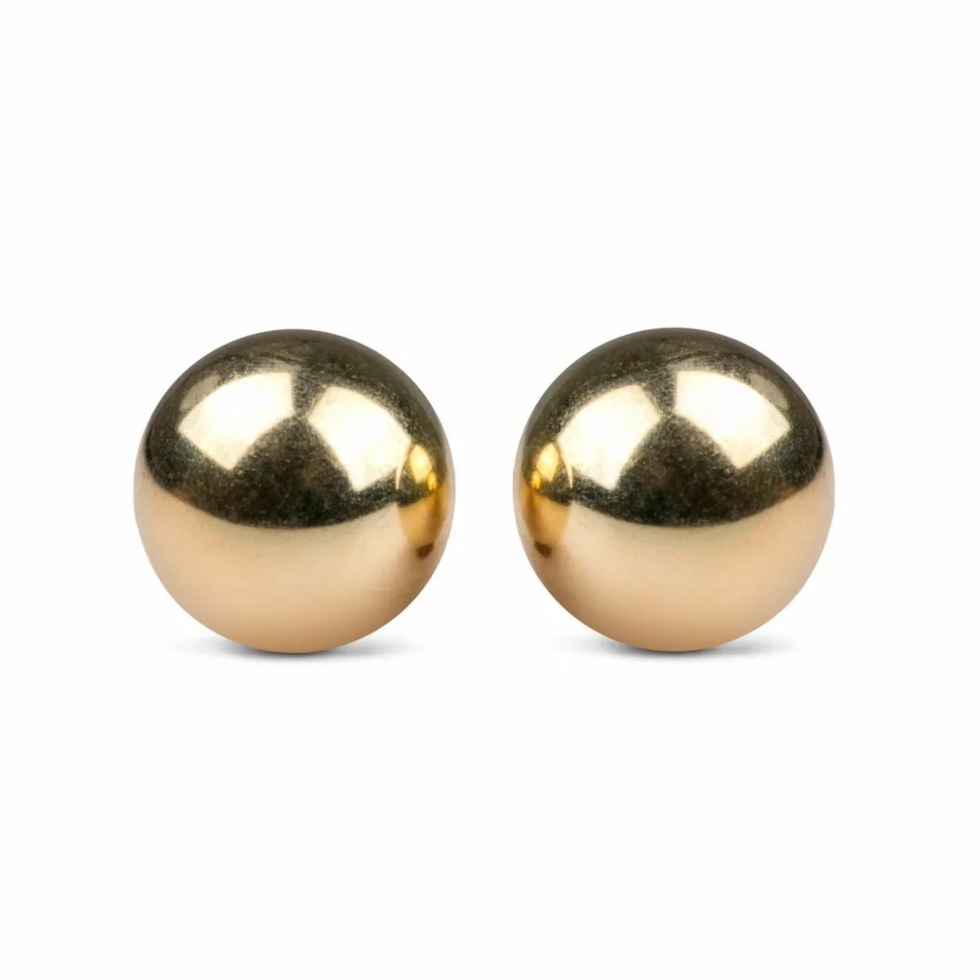 Shots Media kulki treningowe Gold 25mm metaliczne do ćwiczeń mięśni
