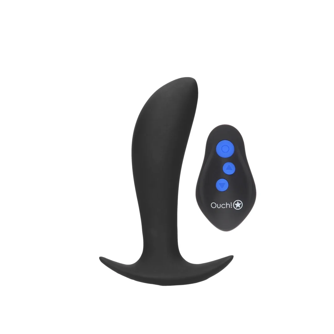 Shots Ouch! E-Stim Plug - Wibrujący anatomiczny model z elektrostymulacją