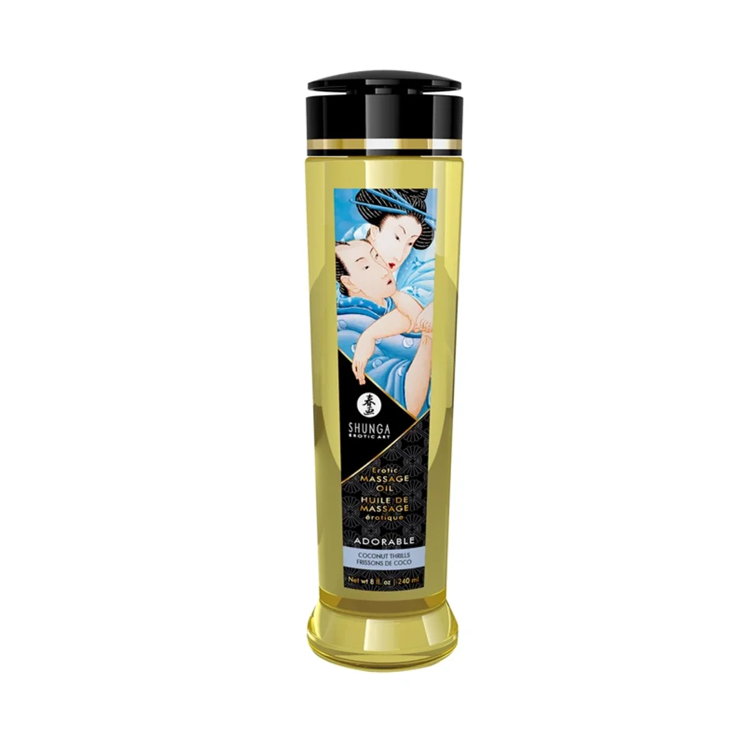 Shunga Massage Oil Adorable Coconut Thrills 240ml naturalny olejek