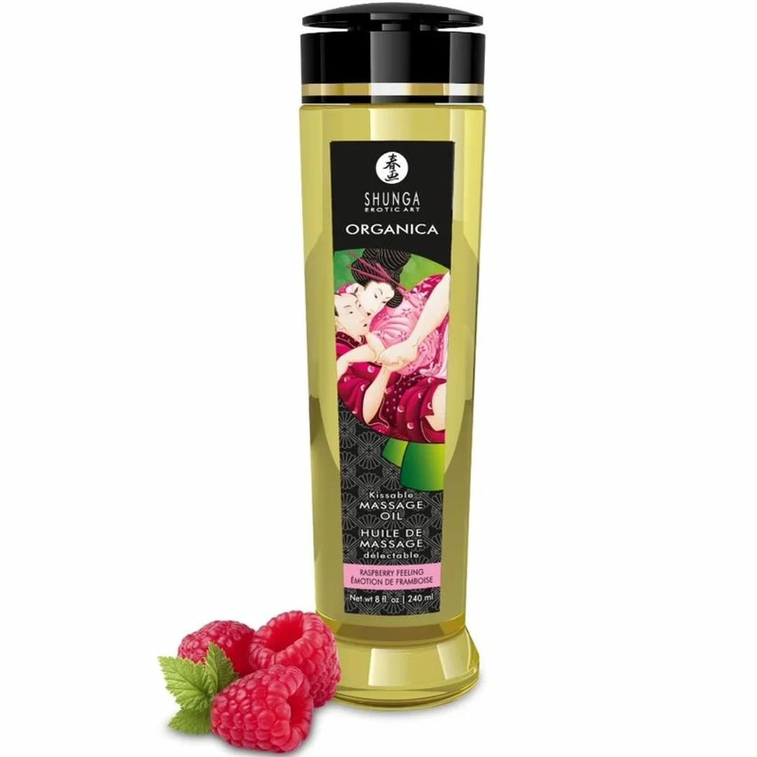 SHUNGA Olejek do masażu Malinowe Uczucie 240ml naturalny organiczny
