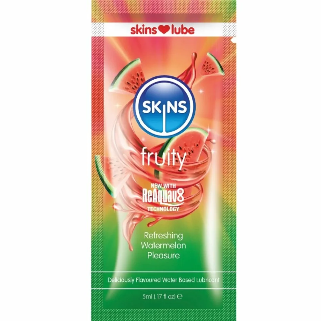 Skins Fruity Lubrykant wodny arbuzowy jednorazowy 5 ml