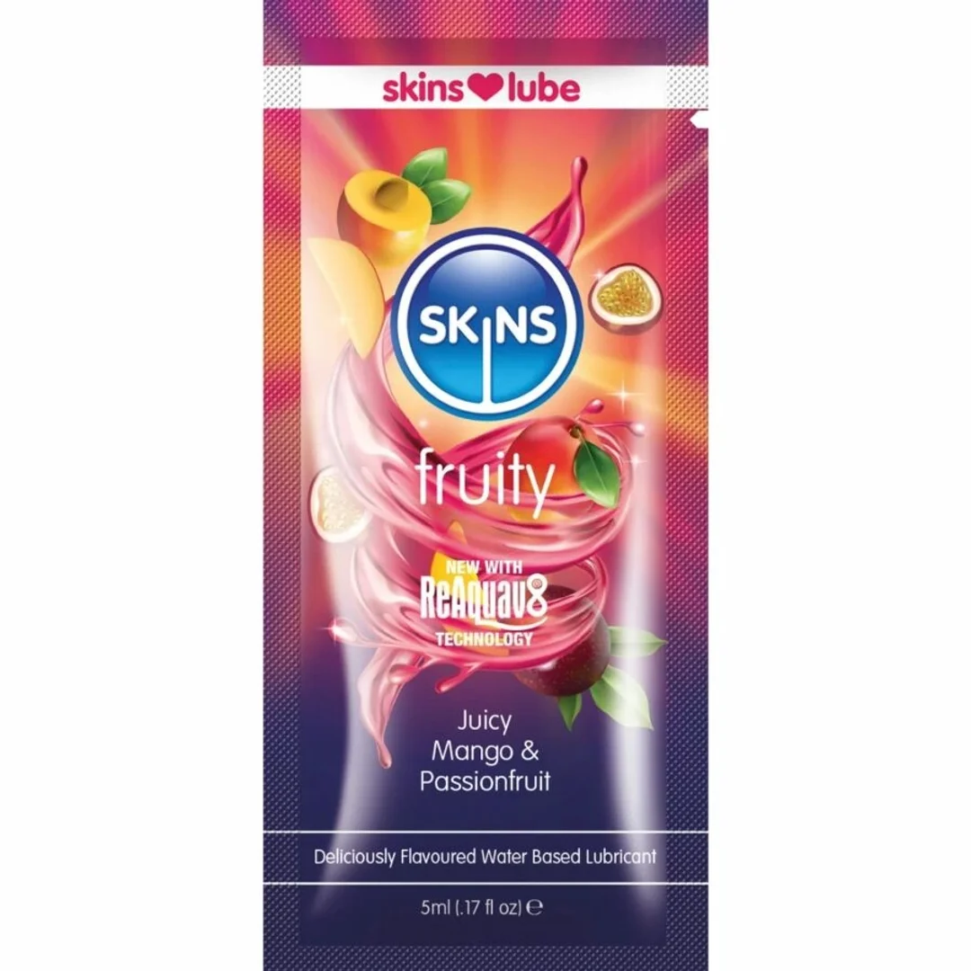 Skins Fruity Lubrykant Wodny Mango Marakuja 5ml Jednorazowy