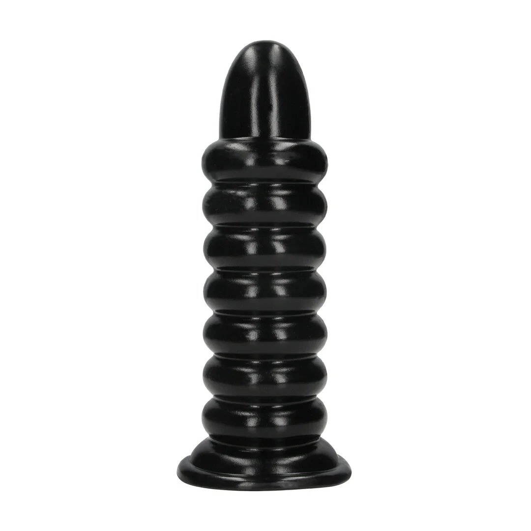Spiral Force Anal Plug 23,5 cm Black - anatomiczny model z przyssawką