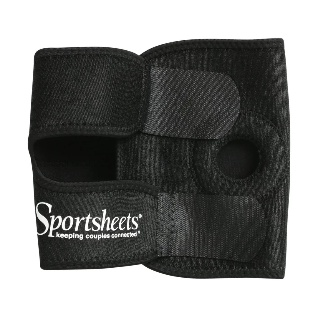Sportsheets Thigh Strap On - Uprząż na udo, neoprenowa, czarna