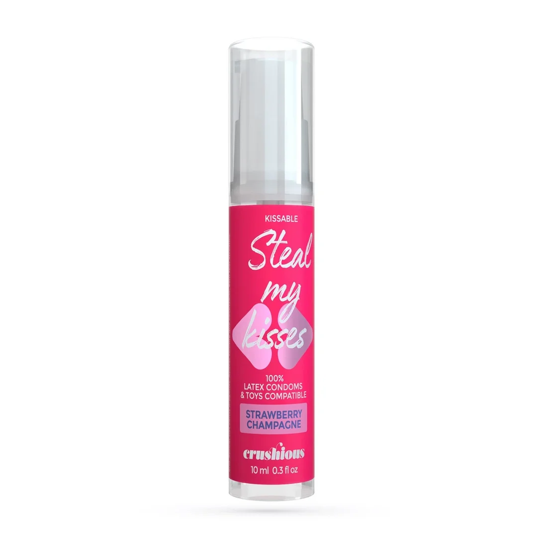 Steal My Kisses Żel na bazie wody Truskawkowe Szampan 10 ml Vegan