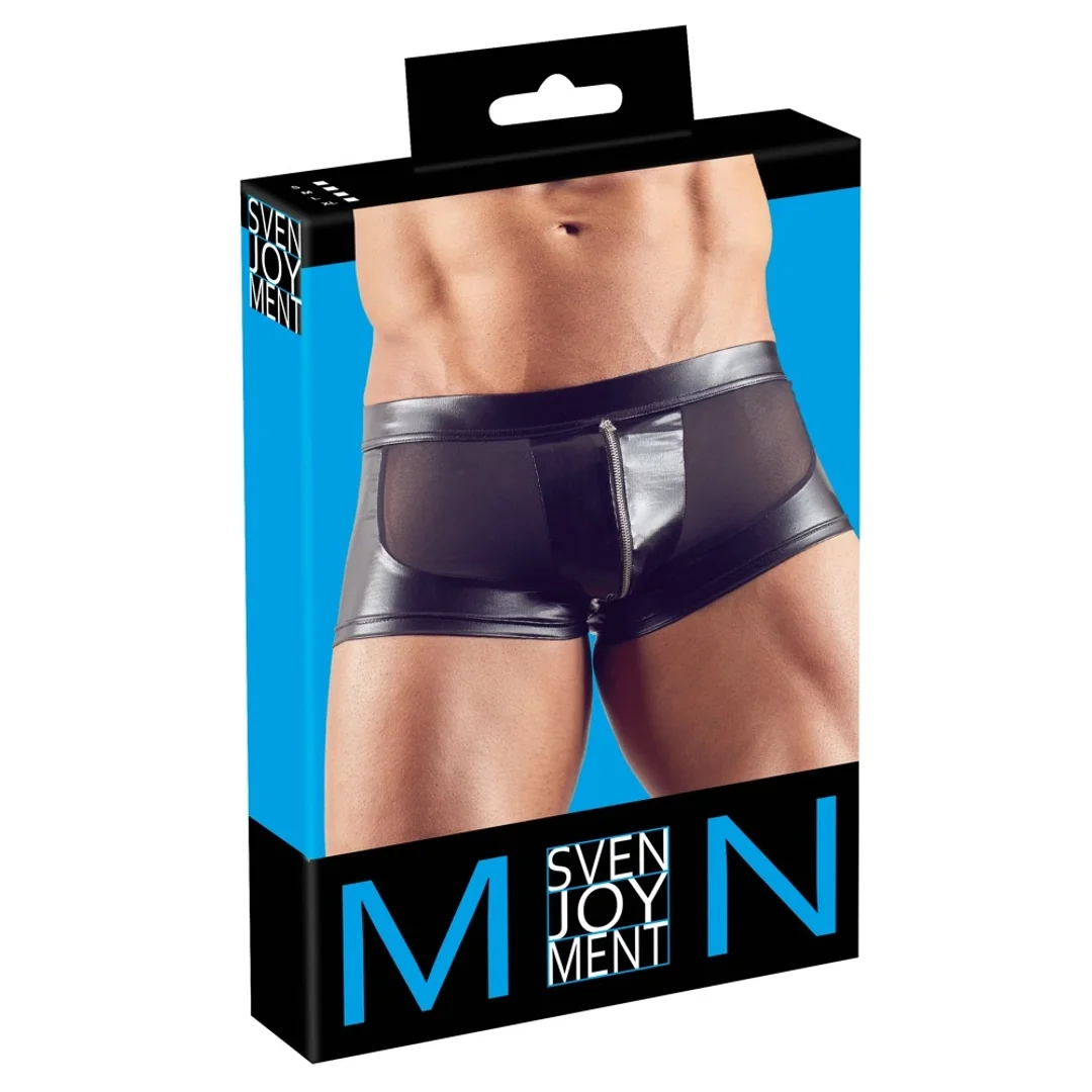 Svenjoyment Bokserki Męskie XL Czarny Powernet Siateczka Zamek