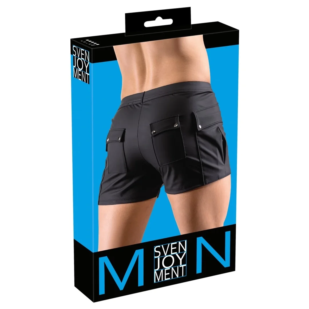 Svenjoyment Szorty męskie 2XL czarne z dużymi kieszeniami matowe