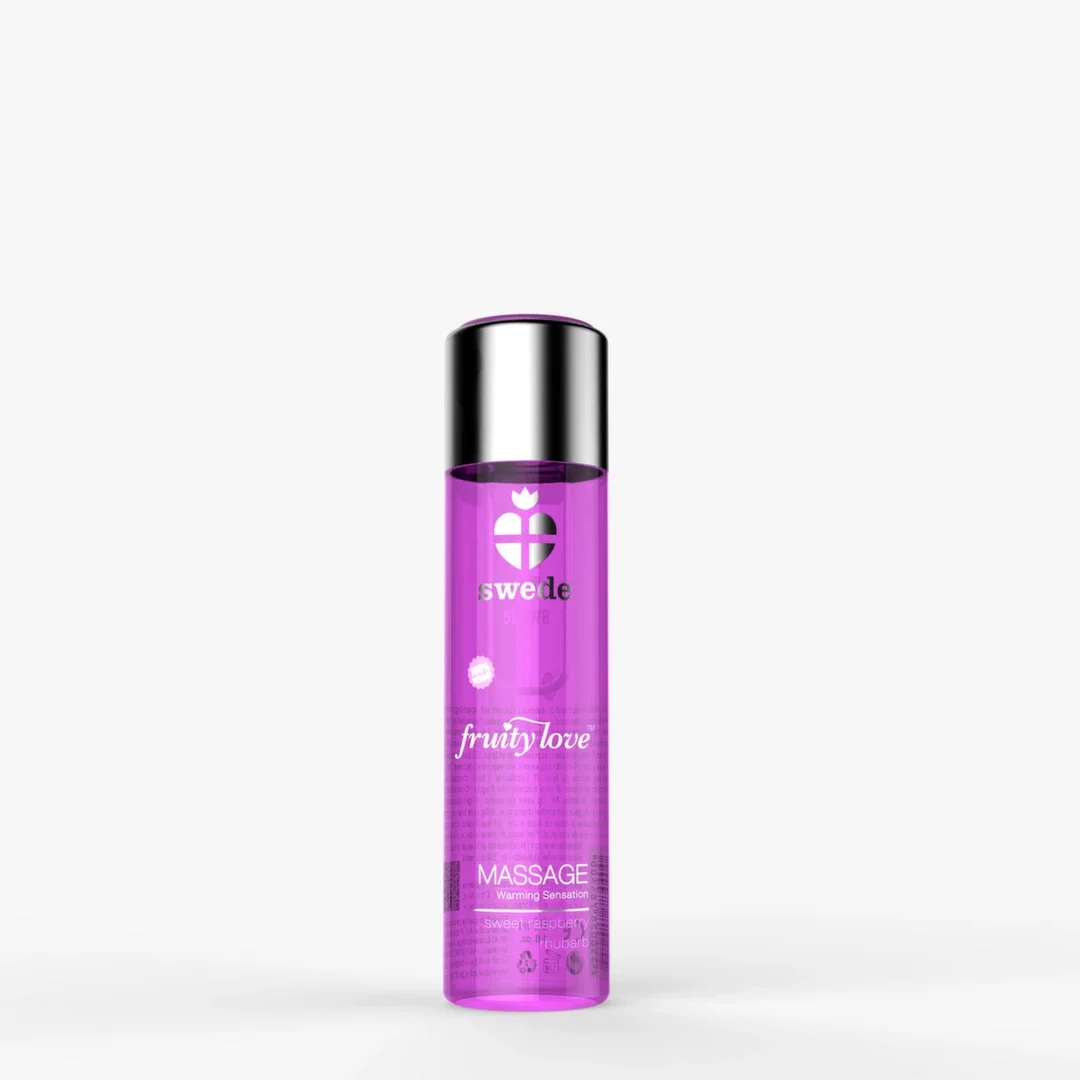 Swede Fruity Love Olejek do masażu Sweet Raspberry Rhubarb 60ml