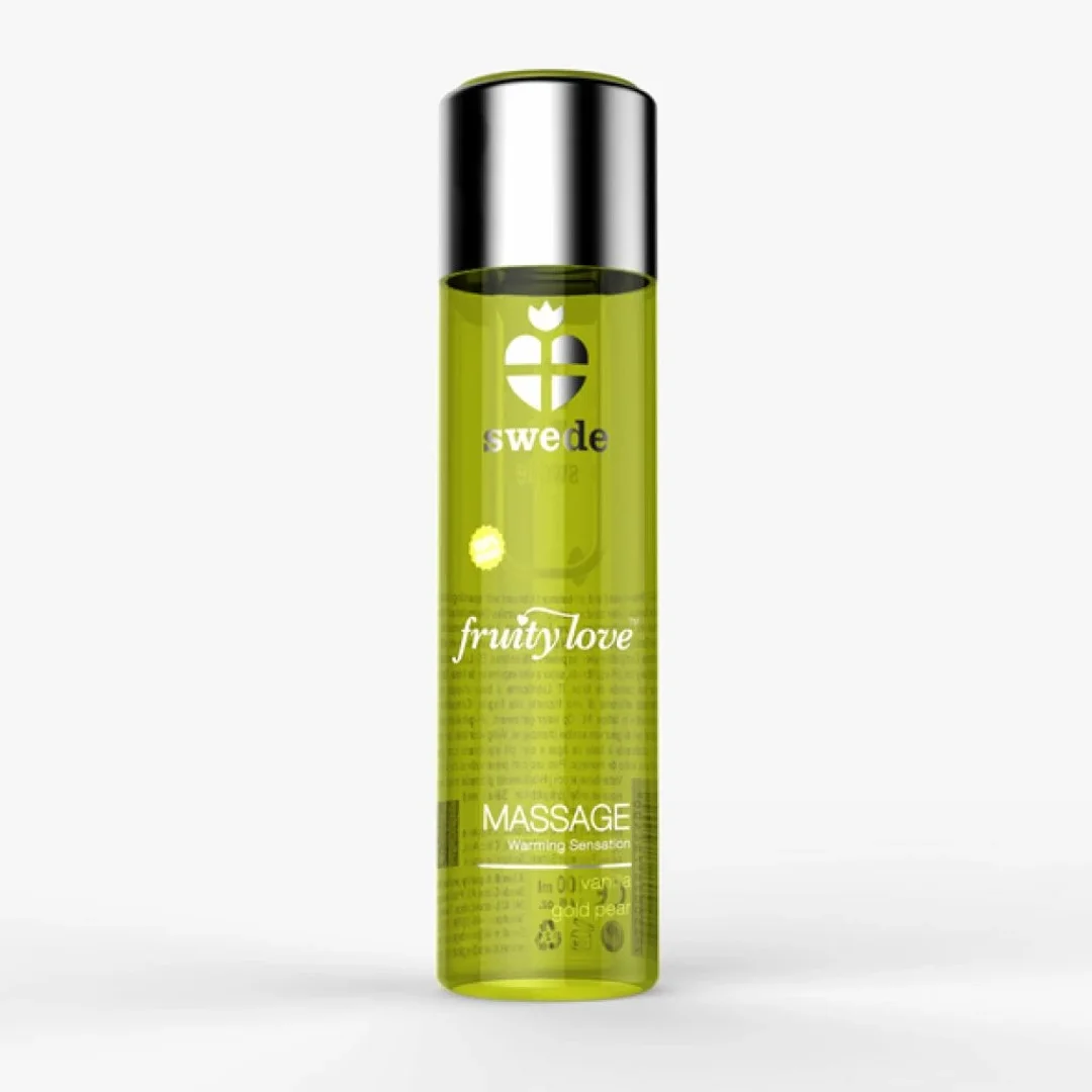 Swede Fruity Love Olejek do masażu Vanilla Gold Pear 120ml wegański