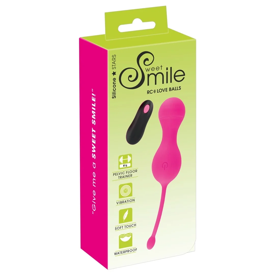 Sweet Smile RC Love Balls rożowe - kulki sterowane pilotem, silikonowe