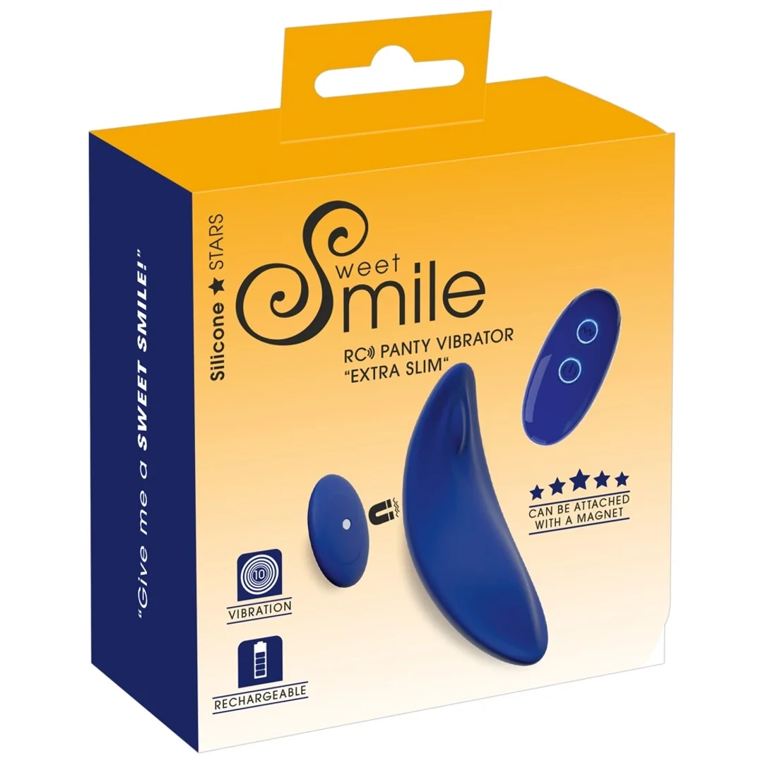 Sweet Smile RC Slim - Smukły model intymny sterowany pilotem, silikonowy