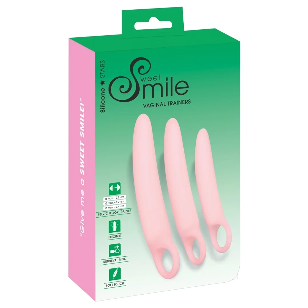 Sweet Smile Zestaw Treningowy 3 Rozmiary do Ćwiczeń Dna Miednicy Rożowy