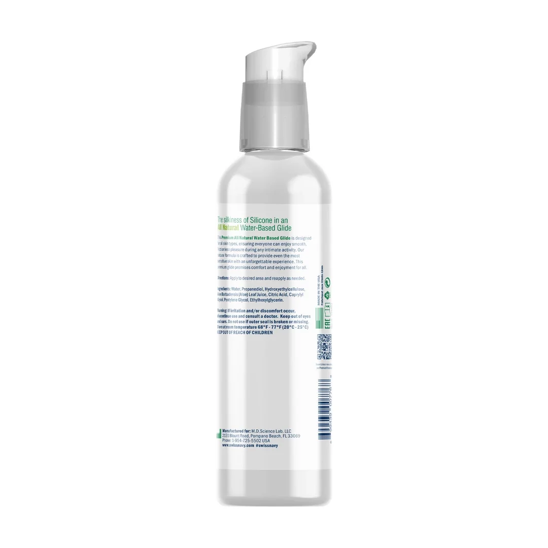 Swiss Navy Natural Lubricant 118 ml - Hipoalergiczny, Wegański, Bez Parabenow