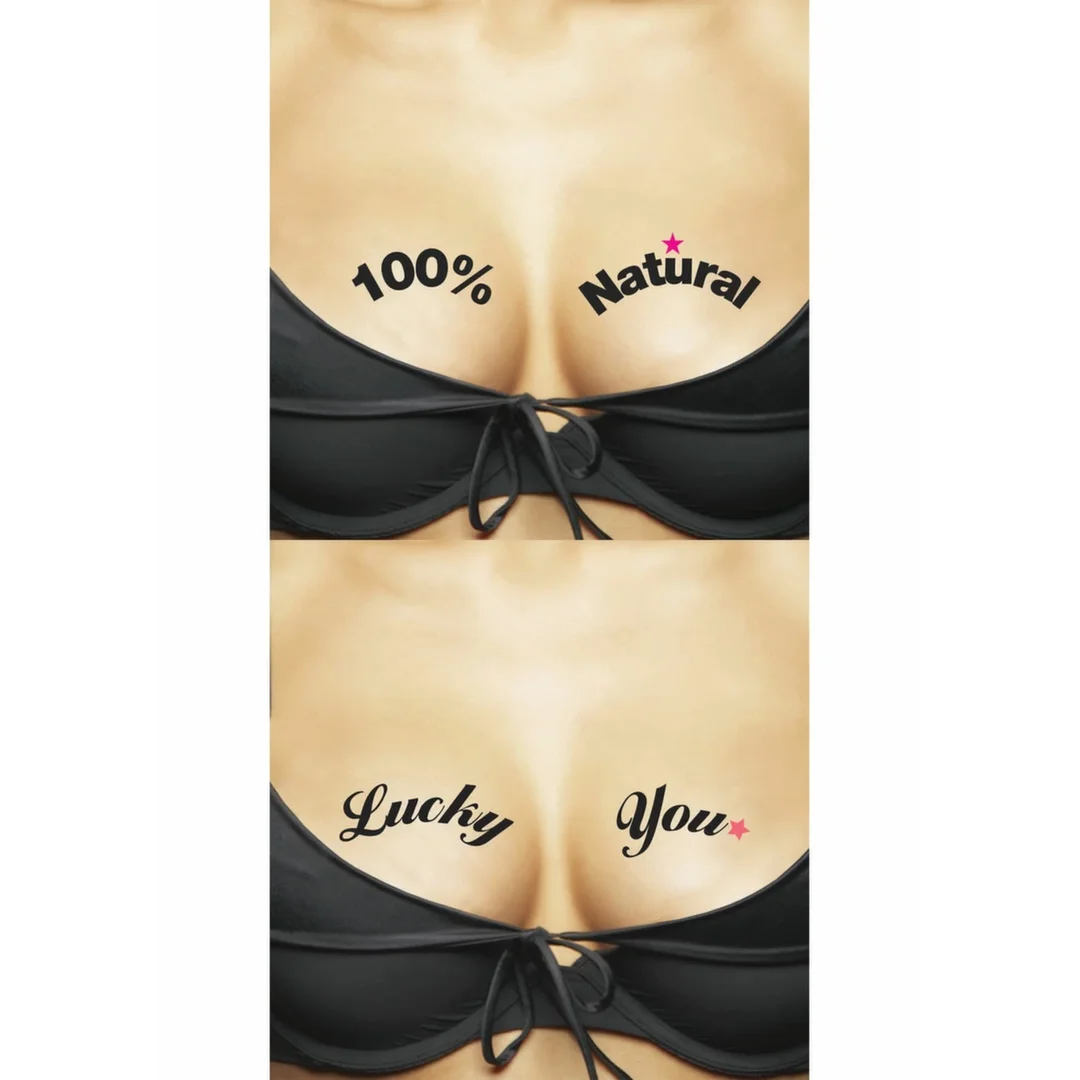 Ta-Ta-Toos Tatuaż Tymczasowy 100% Natural & Lucky You, 2 sztuki
