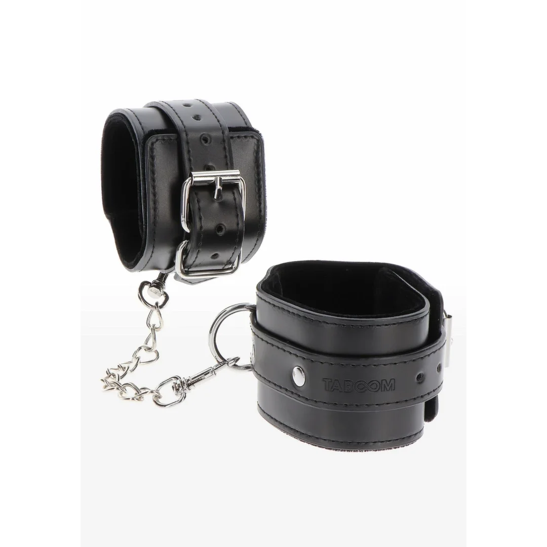 TABOOM Ankle Cuffs regulowane kajdanki na kostki z welurową wyściołką