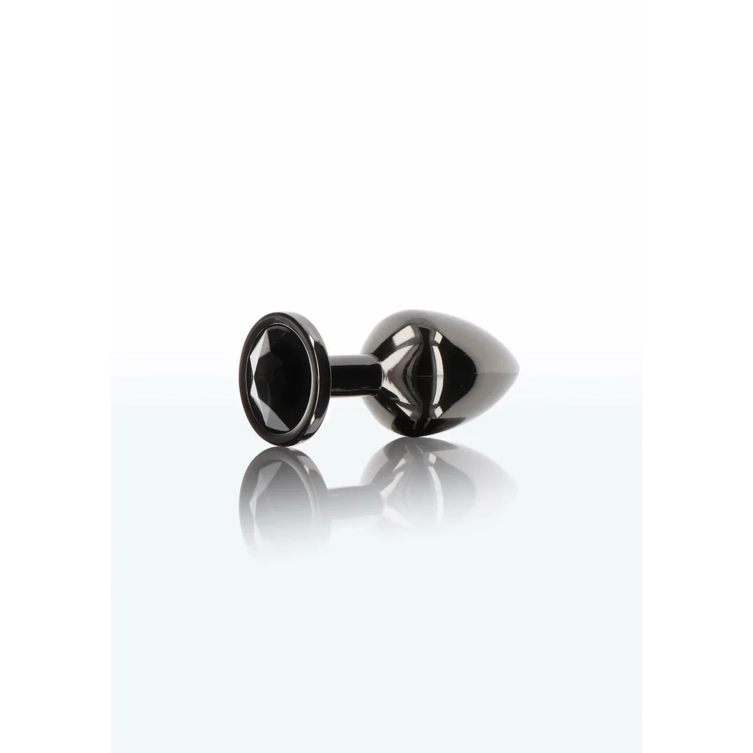 TABOOM Butt Plug With Diamond Jewel S czarny kryształ aluminium S