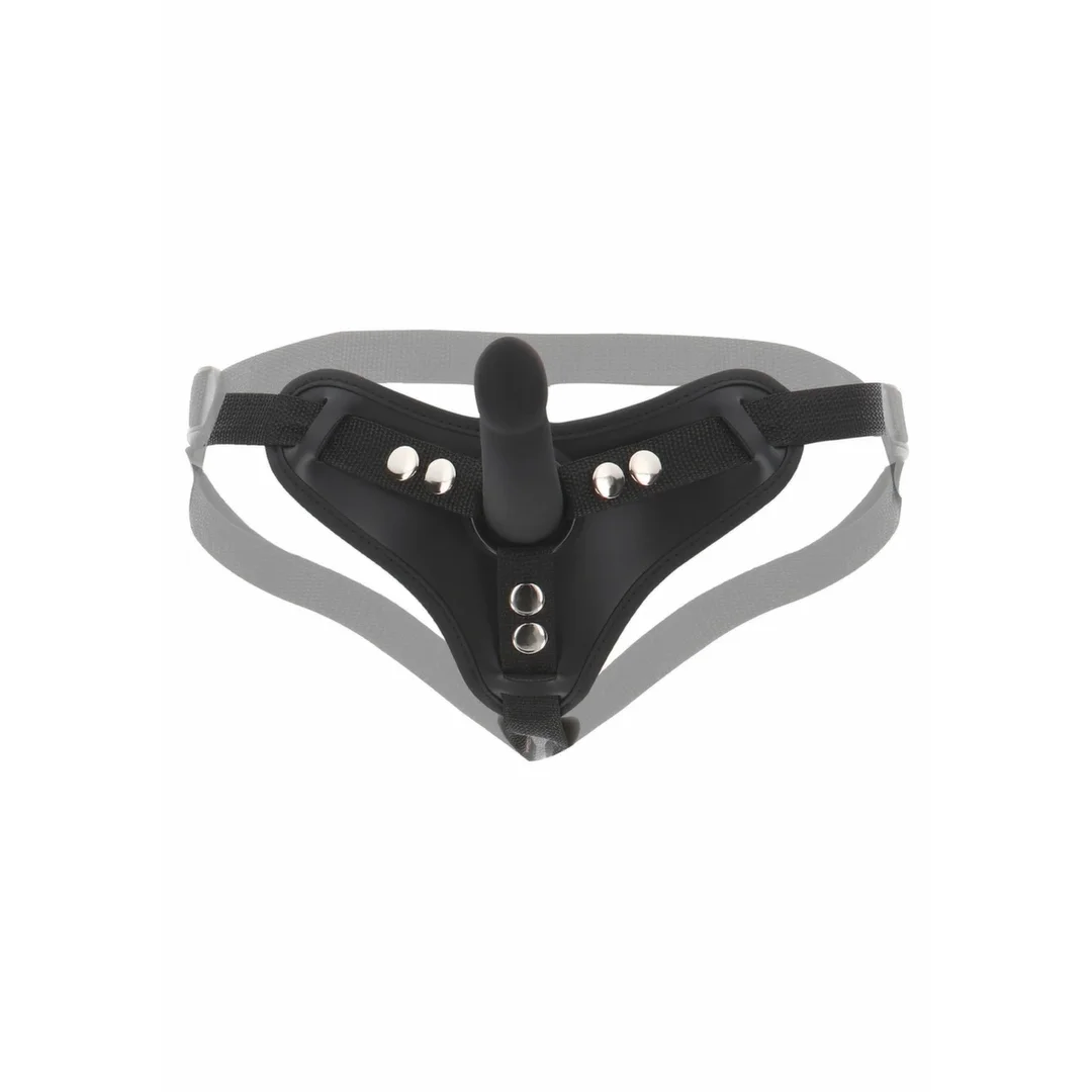 TABOOM Strap-On Harness With Dong Small - uprząż z regulacją i akcesorium 12,5 cm