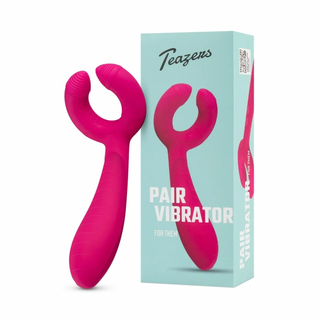 Teazers Pair Vibrator - Wibrujący model dla par, dwa silniki, USB